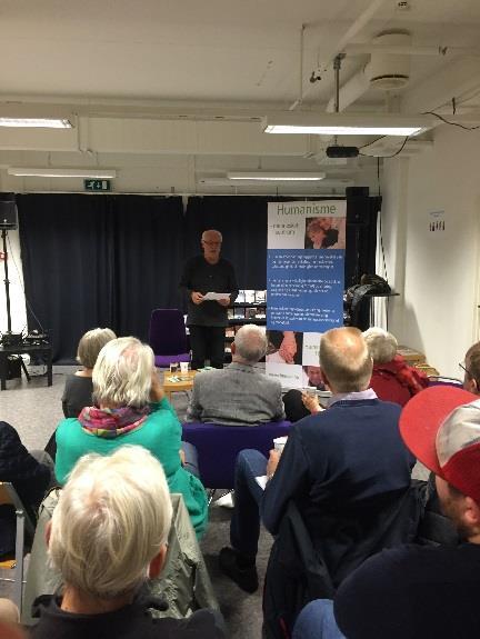 En fin erfaring for oss mht å samarbeide med andre om arrangementer. Møtet ble holdt på Holmestrand bibliotek. Åpent møte med Lars Gunnar Lingås på Sande bibliotek.