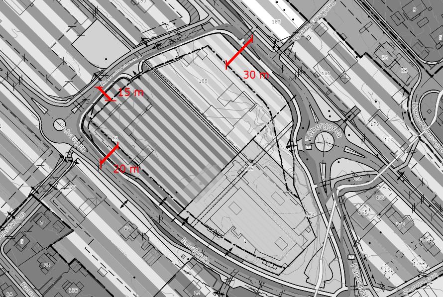 Side. 4 2. Justering av byggegrenser mot Industrigata, Rosenlundvegen og Gudbrandsdalsvegen. Regulert byggegrensa mot Industrigata er 20 m, Gudbrandsdalsvegen 30 m og Rosenlundvegen 15 m.