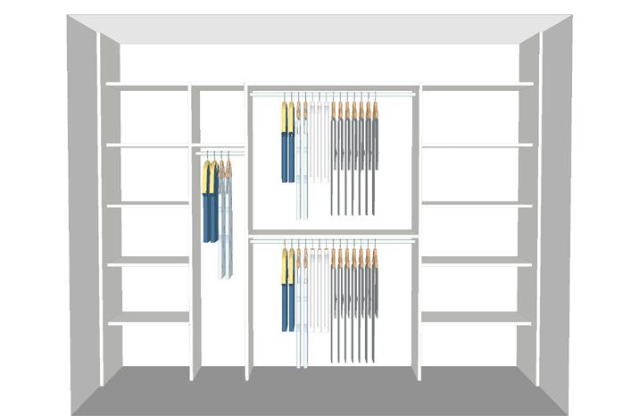 GARDEROBE 2000 MM 568 386 368 568