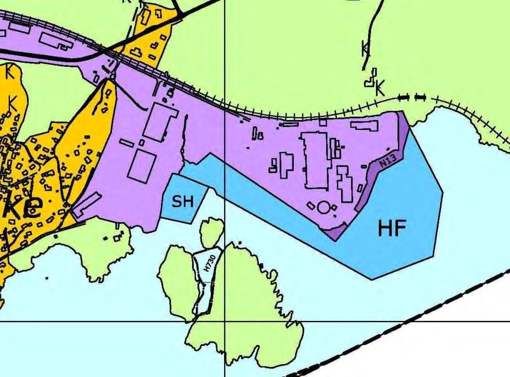 Fig 2: Utsnitt fra høringsforslag til arealdel av kommuneplan for Halden. 3.