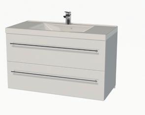 Oversikt - Milano Servantskap 60 cm med 2 skuffer Servantskap 80 cm med 2 skuffer Servantskap