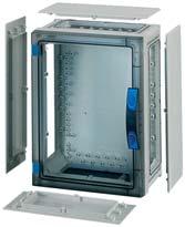 Tomskap med transparent dør, Kan også betjenes av uautorisert personell FP 0241 B 216 x H 306 x D 140 mm Dørlås med håndbetjening med vegger ved