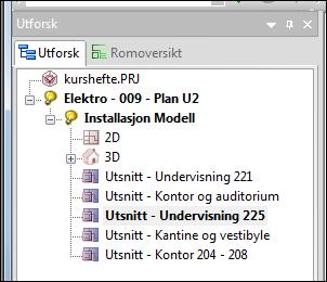 34 Sette inn dwg-fil DDS-CAD 9 FP Hvert utsnitt vises som egen presentasjon i det vertikale listefeltet og disse oppdaterer seg selv etterhvert som hovedmodellen endrer seg.