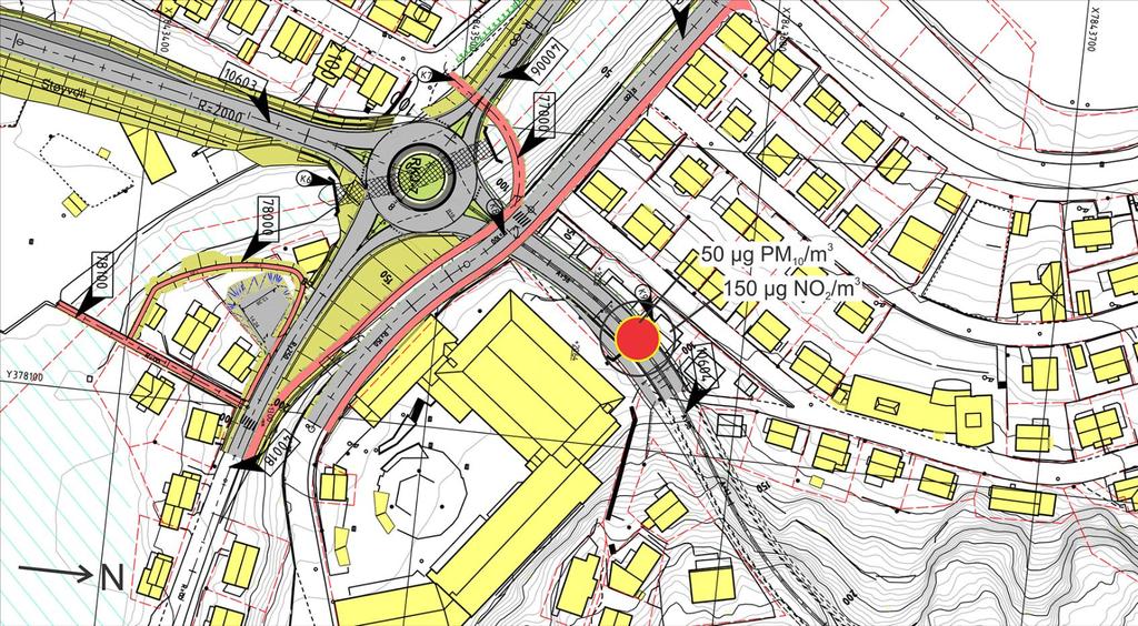 25 Fuglenestunnelen er en to-felts, toveiskjørt tunnel med et tverrsnitt på 78,8 kvadratmeter. Den er 1.450 m lang, med en maksimal stigning på 1,63% nordover fra Hammerfest.