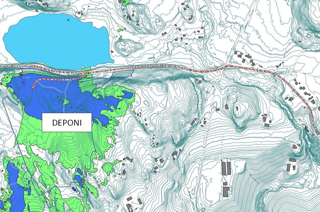 6 Resultat av støyberegninger 6.1 Endring i støysituasjon grunnet økt veitrafikk Ved igangsetting av deponiet vil dette øke tungtrafikken på Ringvålvegen med inntil 60 ÅDT, avhengig av driftstid.