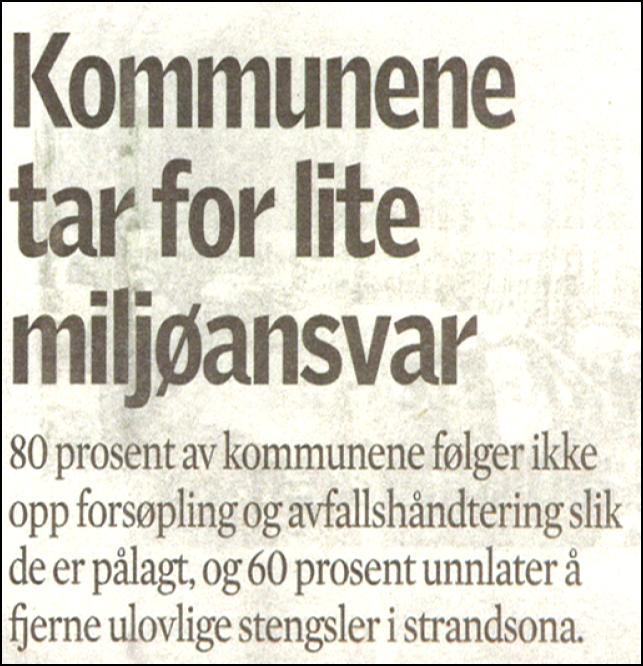 Miljøkompetanse i kommunene?