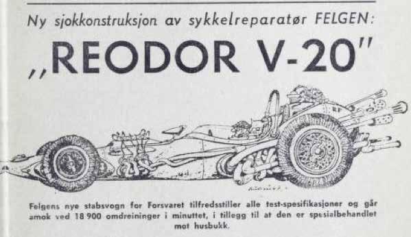 forløper til Reodor V-20. Både navn og hvilken type motor de har (V-14 og V-20) skiller bilene.