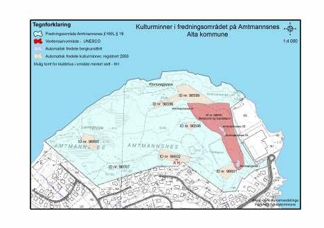 2 Verdensarvområdet har id. nr. 38000 i kulturminnedatabasen Askeladden. Boplassene fra yngre steinalder/tidlig metalltid har id. nr. 96596 96602 i Askeladden.