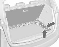 Dobbelt bagasjeromsgulv Det doble gulvet kan settes inn i bagasjerommet på to måter: like over dekselet til reservehjulsbrønnen eller det bakre gulvdekselet, i de øvre åpningene i bagasjerommet.