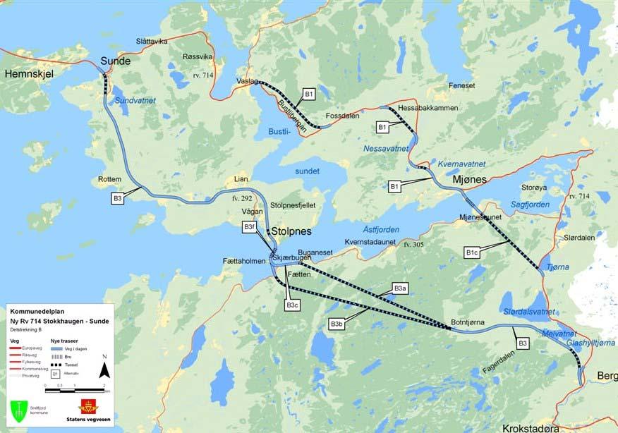 Ny RV 714 ytre trasé ville ha medført størst