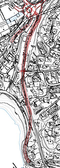 2.4.3 Alternativ 3 - variant 2 Alternativ 3 - variant 2 innebærer ny adkomstveg via Osbanetraseen med påkopling til rundkjøring i sør.