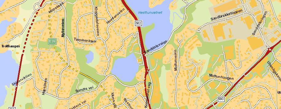 1. Bakgrunn for planarbeidet 1.1 Problembeskrivelse og målsetting Reguleringsplanen for Nesttun ble vedtatt i 2005 og viser at dagens kryss mellom Sundts veg og Nesttunvegen skal opprettholdes.