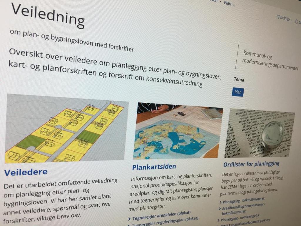 Veiledning fra departementet Bedre veiledning om arealplanlegging i sjøområdene Økt vekst i havbruksnæringen og andre næringer Oppdatere Statlige planretningslinjer for strandsonen langs