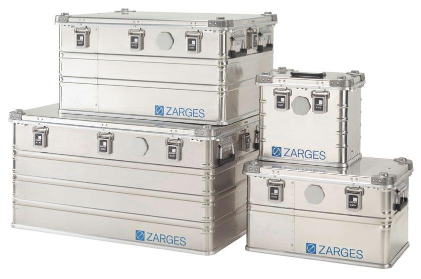 ZARGES K 470 IP 67 De nye Zarges K 470 IP 67 kassene i aluminium er en verdensnyhet fra Zarges, som er den første produsenten som kan tilby aluminiumskasser med IP67 klassifisering.