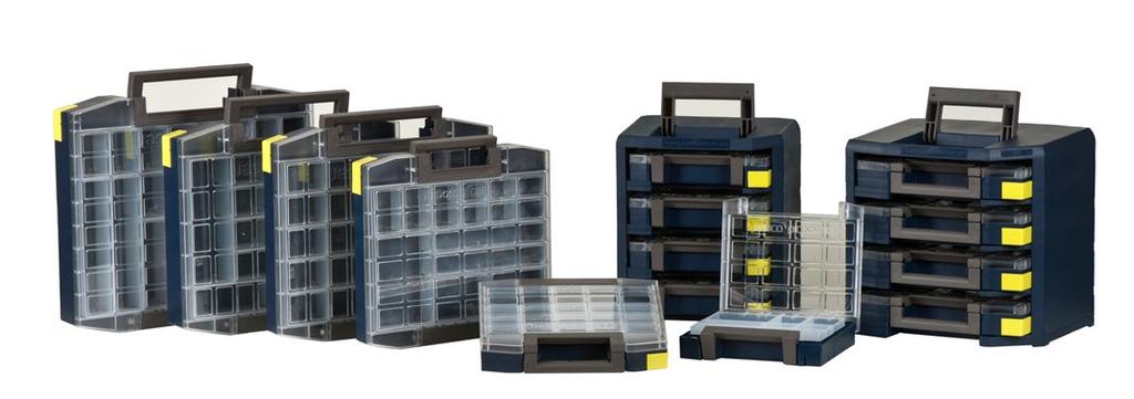 RAACO SORTIMENTSKRIN BOXXSER Enkel og transportvennlig oppbevaring av småting Tåler mye, veier lite BOXXSER-serien består av seks for skjellige kasser i to forskjellige