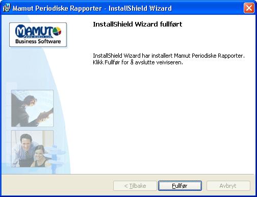 programmer og Mamut Periodiske Rapporter. Du vil da komme til veiviseren for 1.gangs oppstart.