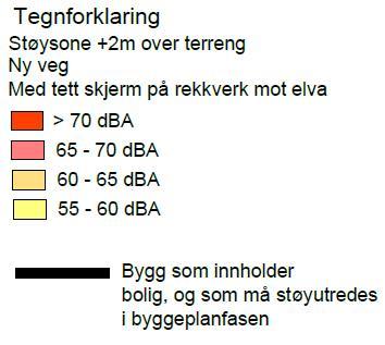 4 RESULTATER OG KONKLUSJON Det er relativt få boliger innenfor planområdet, men disse er støyutsatt også i dagens situasjon.