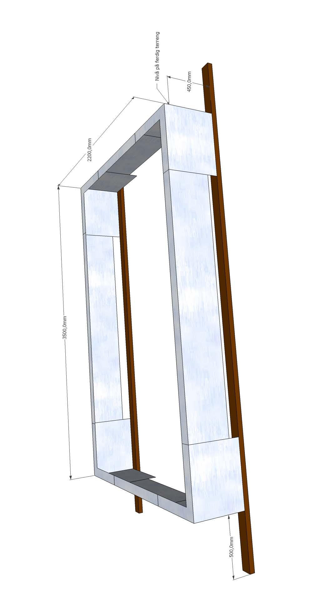 4.5 Skisse av fundament til prefabrikkert kiosk Figur 5.