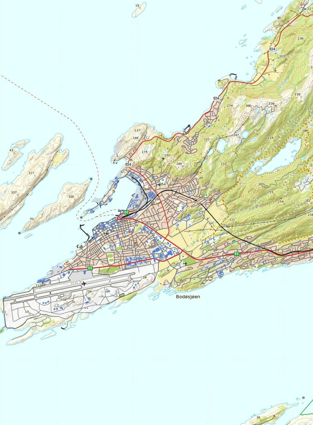Oppdrag nr. 1350014934Målestokk: 1:50 000 Status: Rambøll AS - Region Midt-Norge P.b. 9420 Sluppen Mellomila 79, N-7493 Trondheim 18.