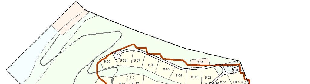 HOVEDINNHOLD Formålsområder Boligbebyggelse (1110) Planen gir mulighet for 15 tomter i størrelser fra 800 m2 til 1200 m2 og de ligger i hovedsak innenfor området avsatt til bolig i kommuneplanens