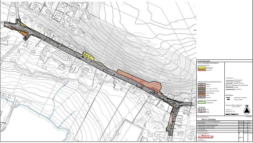 1. PLANSTATUS dagens reguleringsplan Reguleringsplan for «Del av Sandnes» - «Trafikksikkerhetstiltak Sandnesåsen Sandnes skole» ble vedtatt av Hadsel kommunestyre 03.05.