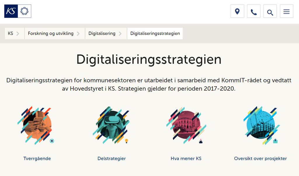 Digitaliseringsstrategi - et omfattende prosjekt > mange involverte 1. Status og behovsanalyse (hva har vi?) og mulighetsanalyse (hva ønsker vi?) 2.