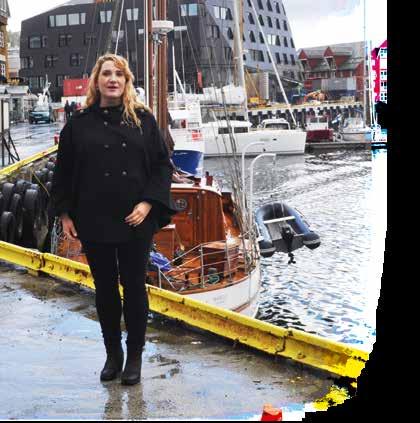 Aktuelt Linda Stein i maritime omgivelser i Tromsø. Universitetet her hadde det ideelle opplegget for henne.