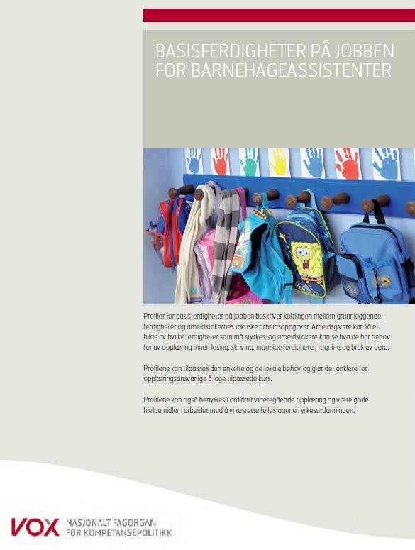 Sjekkliste: Kartlegging jobbmuligheter Jobbønsker/jobbmuligheter Hva er arbeidsoppgavene i