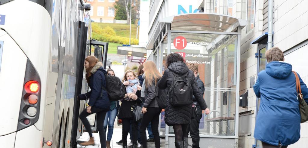 2.4 KNUTEPUNKTSUTVIKLING OG INNFARTSPARKERING Sentrum: Busstilbudet og alle som reiser buss bidrar til aktiviteten i sentrum.