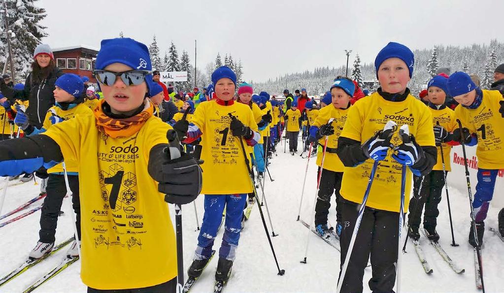 Skiglede med 500 barn 500 barn deltok på Sodexo-Dæhlieløpet på Maura søndag 6. mars 2016.