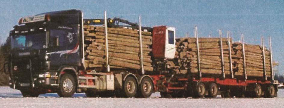 gitt tillatelse for tømmertransport med 22 meter lengde og 56 tonn totalvekt på utvalgte strekninger med 10 tonn tillatt aksellast.