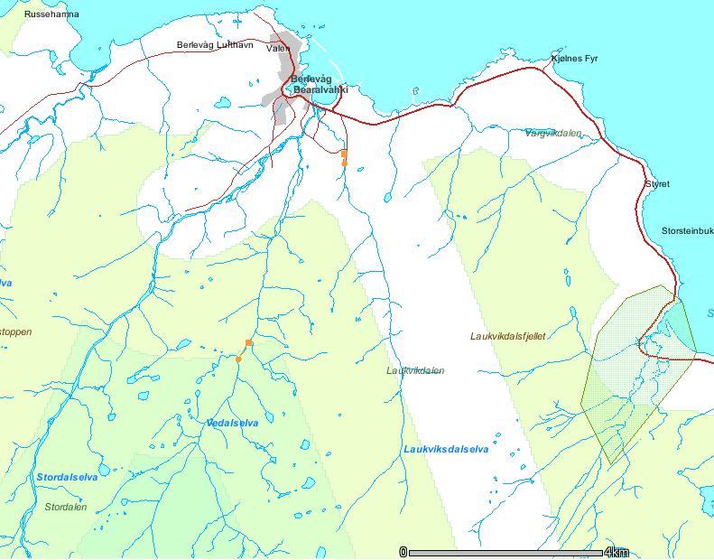 Lokal energiutredning Berlevåg kommune 2009 16 Kilde: NVE,