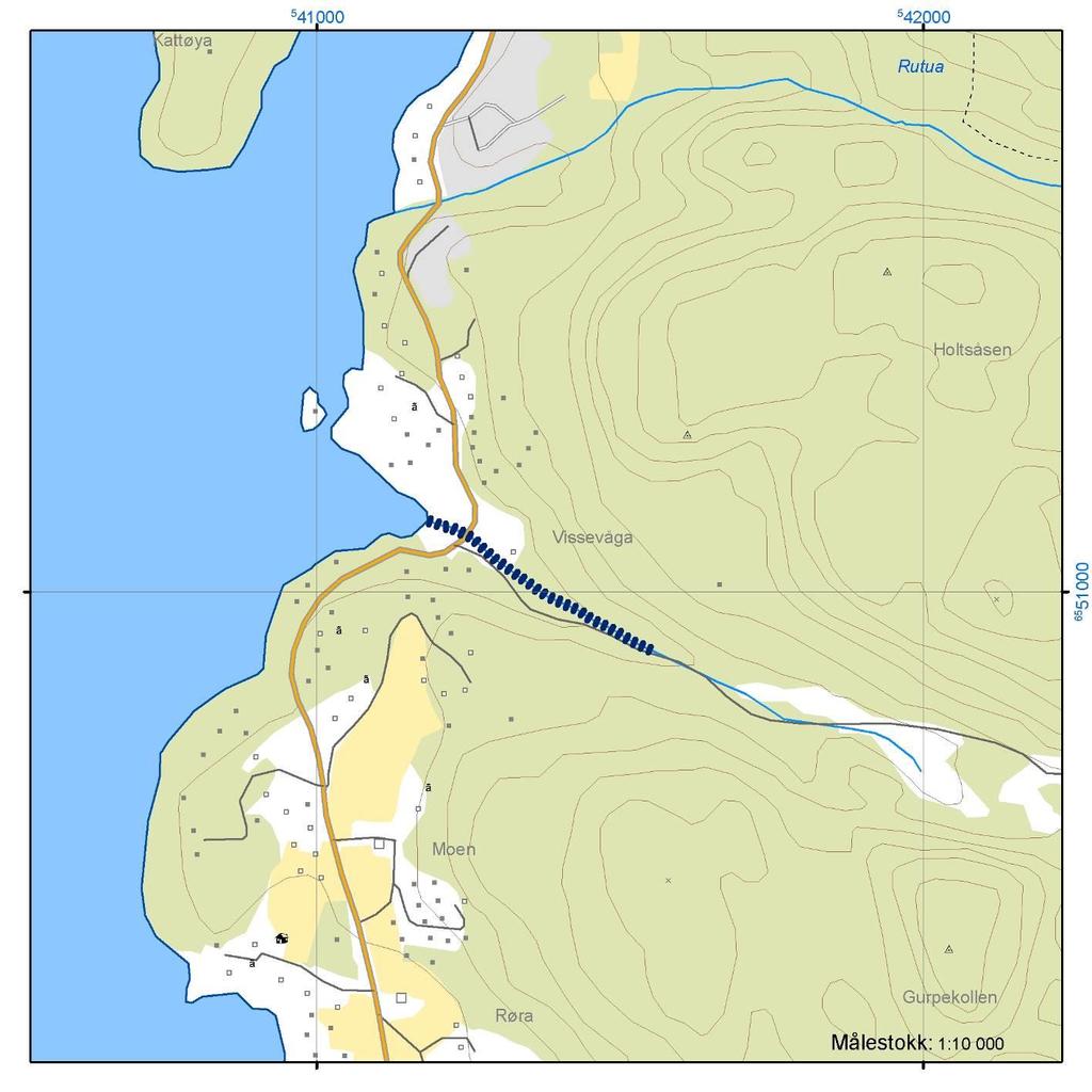 Vissevågbekken OBJEKTID 13026600 WaterBodyID 016-2671-R Anadrom areal (m2) 150 UTM sone 32 øst nord Anadrom lengde (m) 320 Utløp 541200 6551100 Sist undersøkt 10.08.