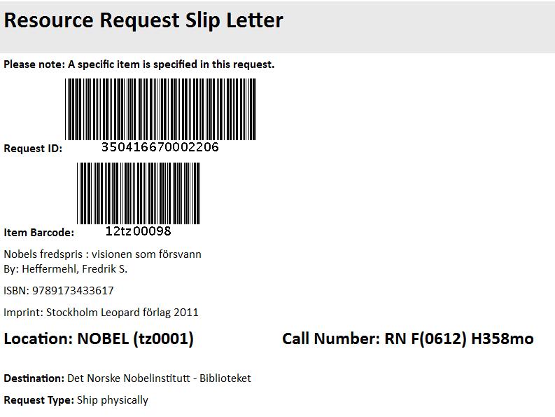 en Resource Request Slip Letter: 9.