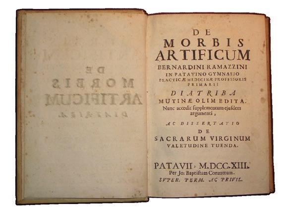 I boken «De Morbis Artificum Diatriba» fra år 1700 beskrev den italienske legen Bernardino Ramazzini lungesykdom hos bakere og arbeidere som håndterte brukte klær, lin, hamp og silke.