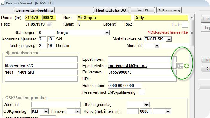 registeret og det sperres mot oppdatering i