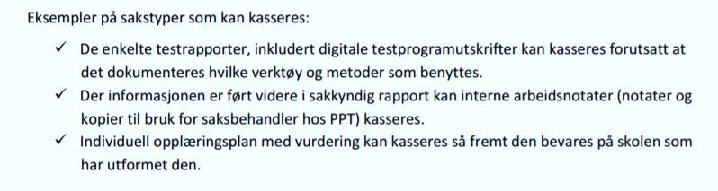 Hva skal vi ta vare på? - overordnede rammer FOR-1999-12-01-1566 : Behandling av offentlege arkiv Første del. Innledende bestemmelser 4-1.Formål a) 1.