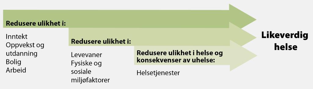 Bakover i årsakskjeden: Fra forventet levealder til faktorer i lokalmiljøet Kommunens virkemidler Sykdomsindikatore r