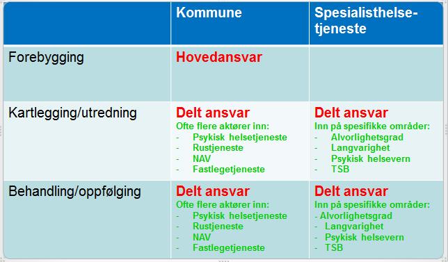 Roller og ansvar alvorlige kortvarige og