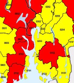 Gi videre en oversikt over områder med flere leverandører siden første anbudsrunde.