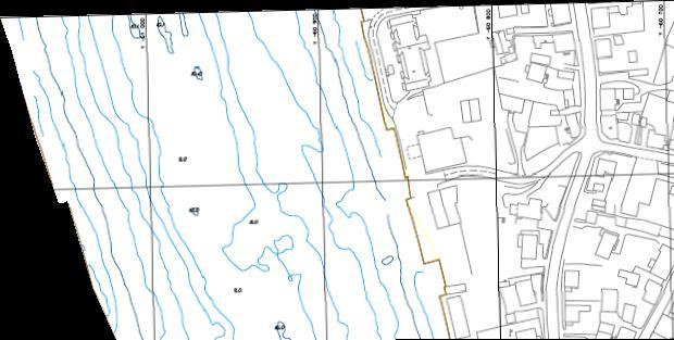 6 17.6 8 Aktuelt planområde Sone for avlastning av terrenget med,5 m på det øvre platået