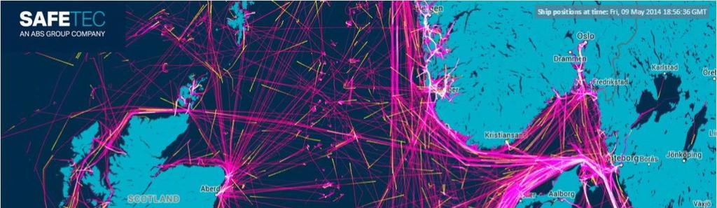 Andre muligheter med AIS Sanntidsovervåkning Havner Skip med kurs mot grunnstøt Sanntidsovervåkning med risikoscore?