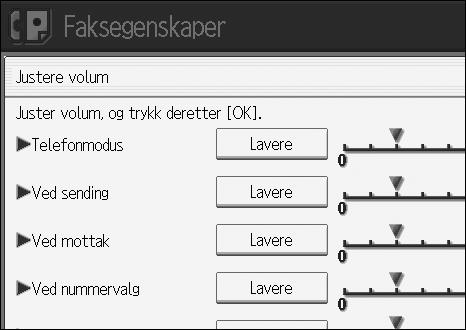 Hvilemodusskjermen vises. Merk Du kan justere volumet for Rør på ved å trykke på [Telefon]. Se faksreferanse.