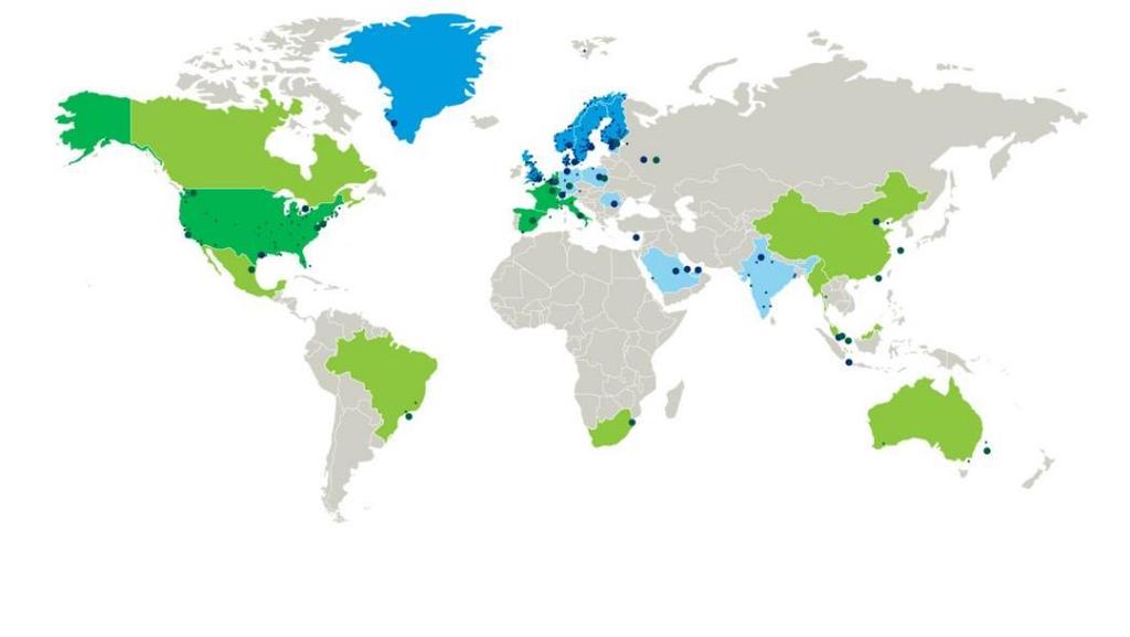 RAMBØLL GLOBALT OG I NORGE RAMBØLL-GRUPPEN I DAG RAMBØLL NORGE KONTORER Lokale kontorer Over 300 kontorer i 35 land 13 000 eksperter globalt Betydelig tilstedeværelse i Nord-Europa,