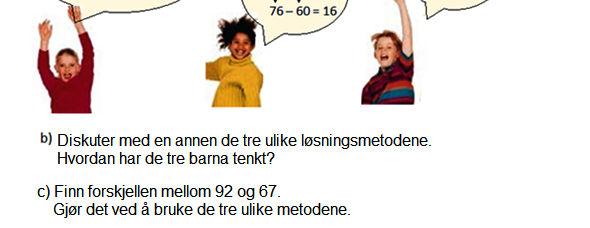 å vere med i samtalar, kommunisere idear og drøfte matematiske problem, løysinger og strategiar med andre.