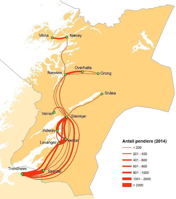 Satsing på sykkel på pendlerstrekninger Redusert bilbruk på reiser der et rimelig alternativ kan være å gå eller sykle, vil være bidrag til å nå nasjonale og regionale mål om redusert utslipp av