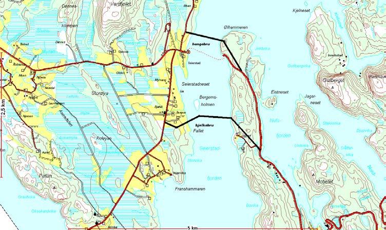 Elektrifisering av Meråkerbanen og Trønderbanen (Nordlandsbanen mellom Steinkjer og Trondheim) I pågående planarbeid for å få elektrifisert jernbanen, blir spesielt bruer langs strekningene berørt.