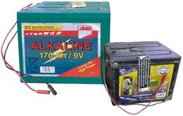 Alkaliske industribatterier kan ha ulike former og ulike størrelser. Noen kan ha form som et backupbatteri, mens andre kan være satt sammen av sylindriske celler til rørformer.