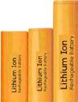 5.3 Oppladbare batterier (Sekundærbatterier) Oppladbare batterier er nikkelmetallhydridbatterier (NiMH) og litium-ionbatterier (Li-ion) eller litiumpolymerbatterier (Li polymer) NiMH-batterier kan