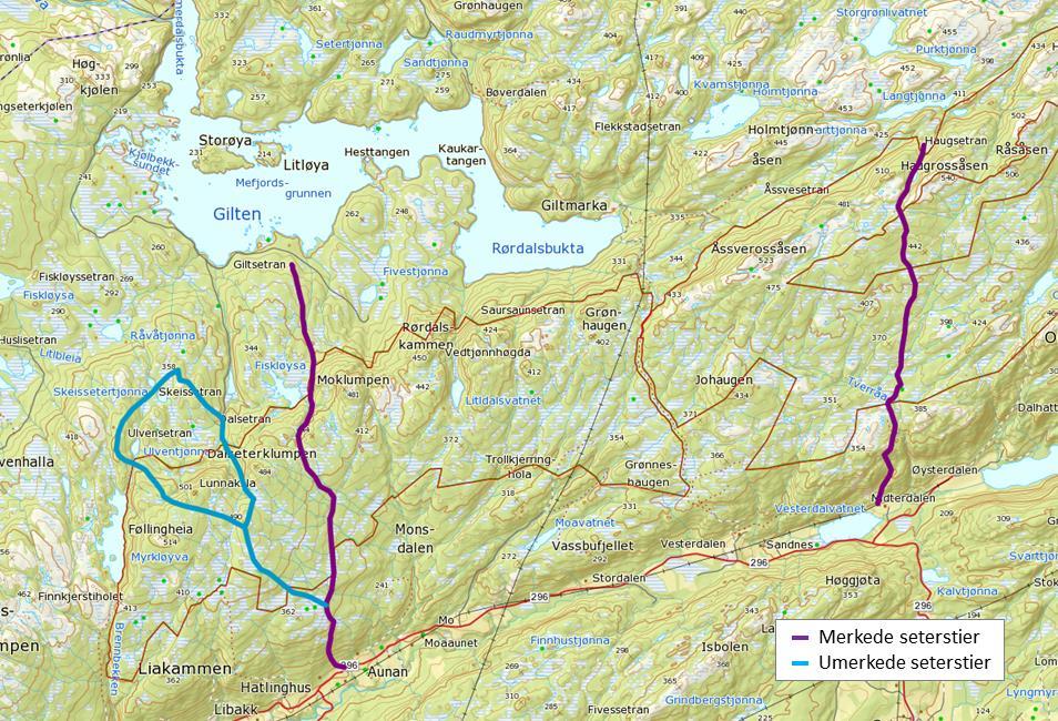 Kvam historelag har planer om å merke den gamle leia til Ulvenseteren, videre til Skeiseteren og Dalseteren (nord for Føllingheia) og Giltseteren, som en rundløype.